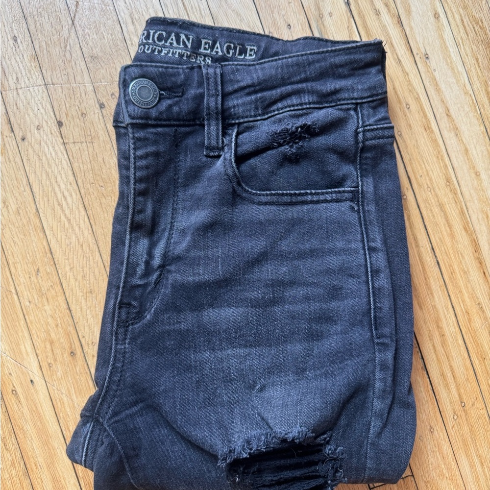 American Eagle Outfitters Black Jeggings with Stretch